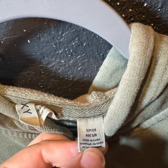 Roxy Sage Green Graphic Back Casual Hoodie - Picture 4 of 6